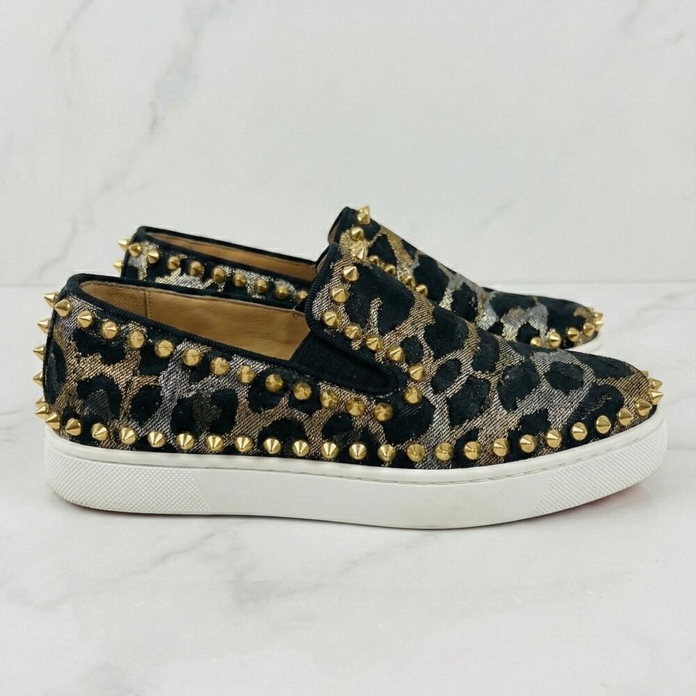 Christian Louboutin Studded  Women's Loafers Sneakers Size 36